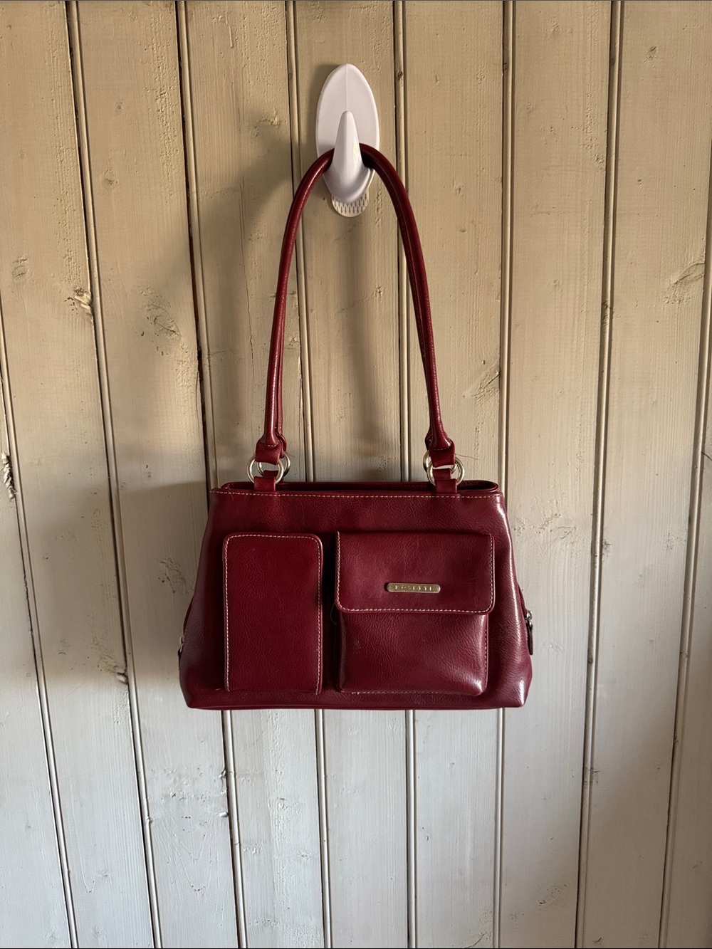 🍒Vintage Rosetti Wine Red | Vegan Leather Shoulder Bag
